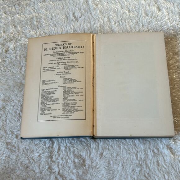 The Virgin of the Sun H. Rider Haggard Vintage 1922 first edition Fair HC - Picture 3 of 10